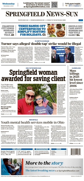 Cover of Springfield News-Sun