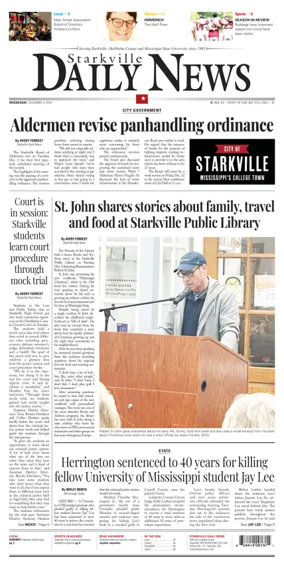 Cover of Starkville Daily News