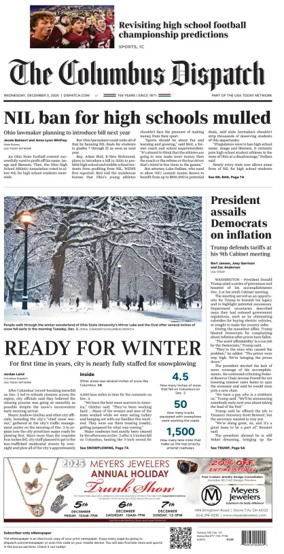 Cover of The Columbus Dispatch