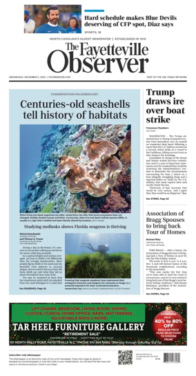 Cover of The Fayetteville Observer