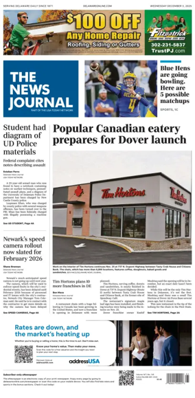 Cover of The News Journal