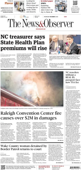 Cover of The News & Observer