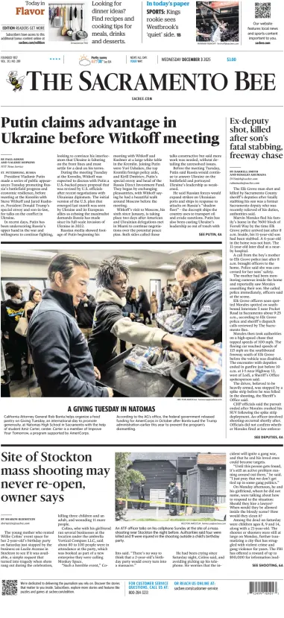 Cover of The Sacramento Bee