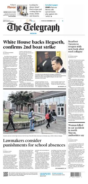 Cover of The Telegraph (Macon)