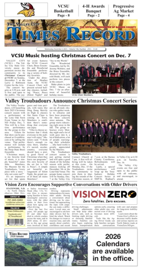 Cover of Valley City Times-Record