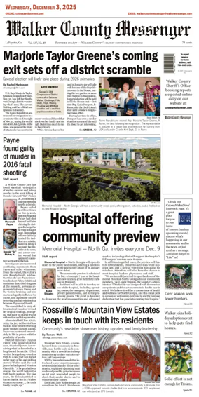 Cover of Walker County Messenger