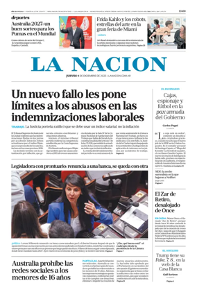 Cover of La Nacion