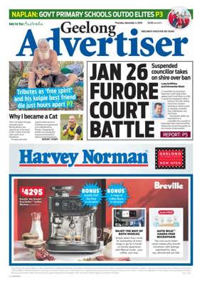 Cover of Geelong Advertiser