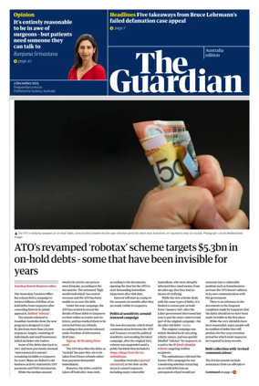 Cover of The Guardian Australia