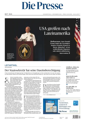 Cover of Die Presse