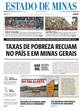 Cover of Estado de Minas (Brazil)