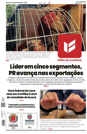 Cover of Folha de Londrina