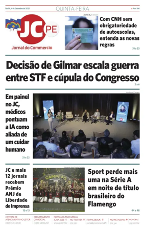 Cover of Jornal do Commercio