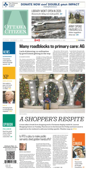 Cover of Ottawa Citizen