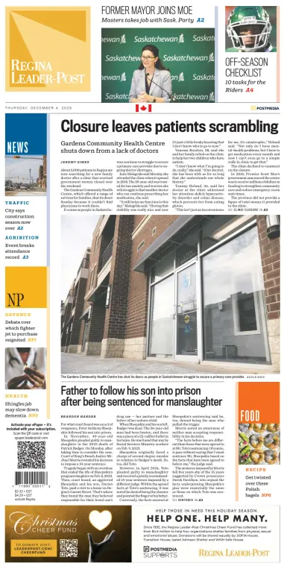 Cover of Regina Leader-Post
