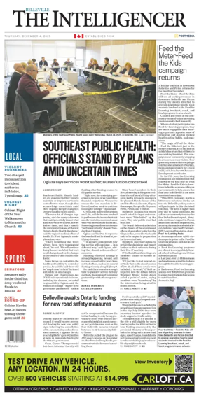 Cover of The Intelligencer (Belleville)