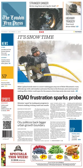 Cover of The London Free Press