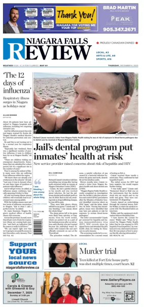 Cover of The Niagara Falls Review