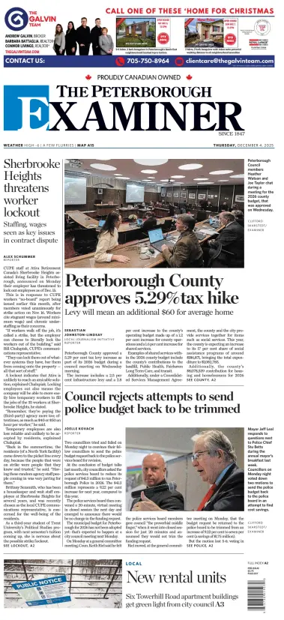 Cover of The Peterborough Examiner