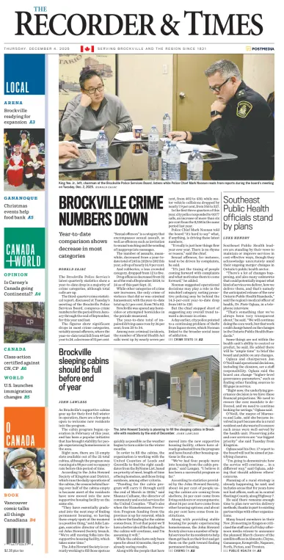Cover of The Recorder & Times (Brockville)
