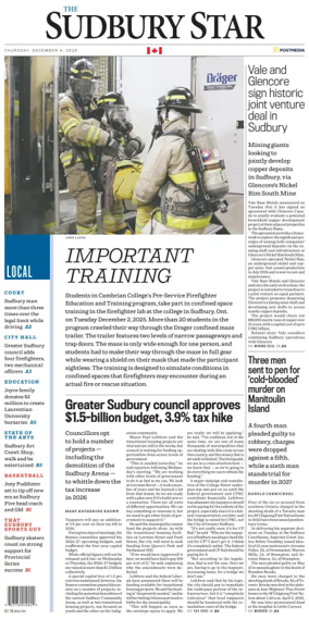 Cover of The Sudbury Star