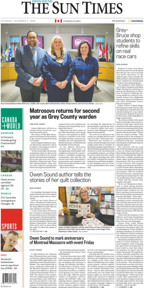 Cover of The Sun Times (Owen Sound)