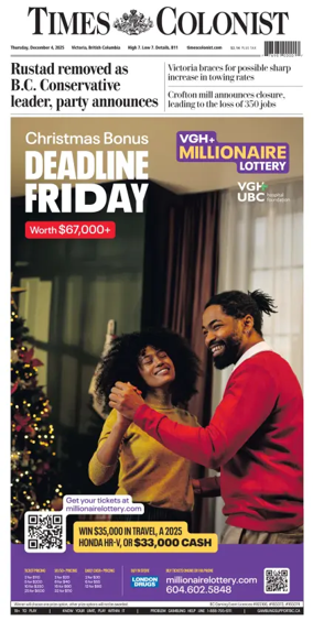 Cover of Times Colonist