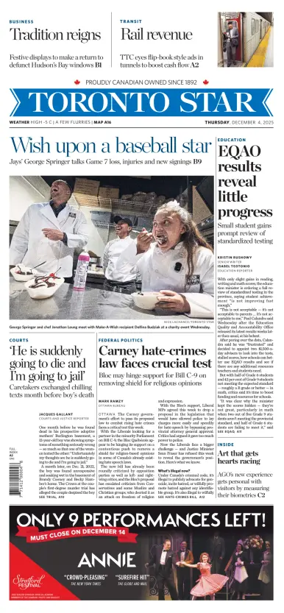 Cover of Toronto Star