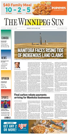 Cover of Winnipeg Sun