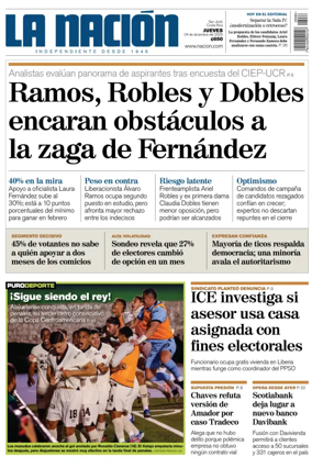 Cover of La Nacion (Costa Rica)