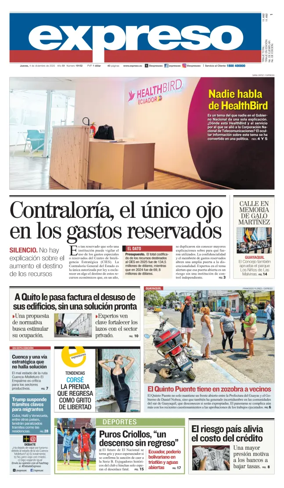 Cover of Diario Expreso