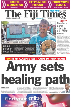 Cover of The Fiji Times