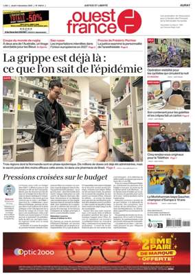 Cover of Ouest France (Auray)