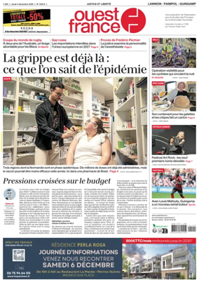 Cover of Ouest France (Lannion)