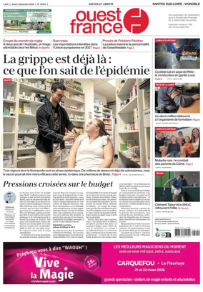 Cover of Ouest France (Nantes / Sud-Loire / Vignoble)