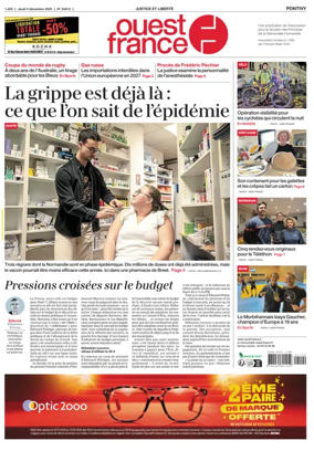 Cover of Ouest France (Pontivy)