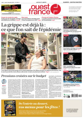 Cover of Ouest France (Quimper)