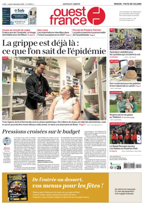 Cover of Ouest France (Redon / Pays de Vilaine)
