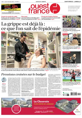 Cover of Ouest France (Saint-Brieuc)