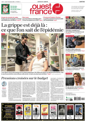 Cover of Ouest France (Sarthe)