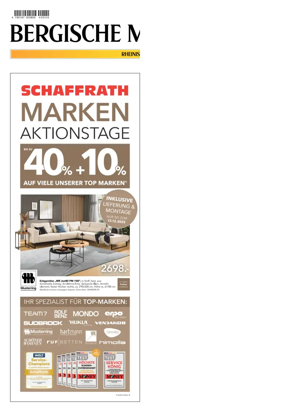 Cover of Bergische Morgenpost Wermelskirchen/Hückeswagen/Radevormwald