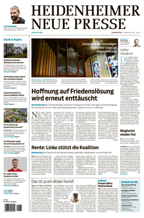 Cover of Heidenheimer Neue Presse