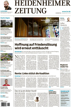 Cover of Heidenheimer Zeitung