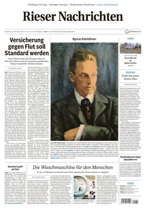 Cover of Rieser Nachrichten
