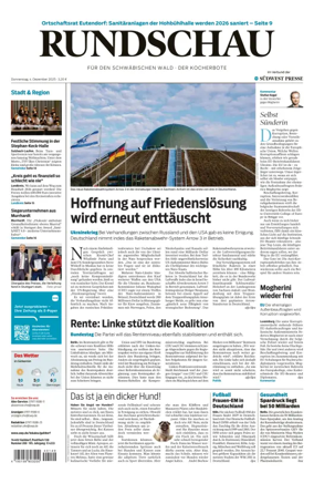 Cover of Rundschau für den Schwäbischen Wald – Der Kocherbote