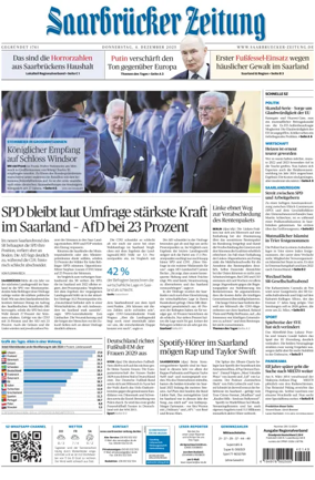 Cover of Saarbruecker Zeitung
