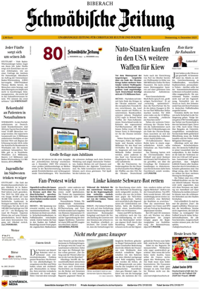 Cover of Schwaebische Zeitung (Biberach)