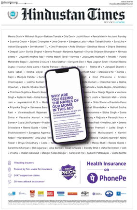 Cover of Hindustan Times (Delhi)