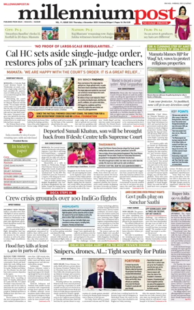 Cover of Millennium Post (Kolkata)