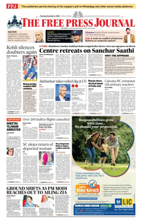 Cover of The Free Press Journal